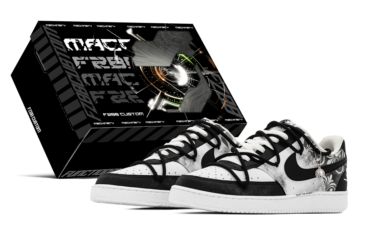 

Nike Court Vision 1 Box, Mandala Cushioning Low top мужские скейтборд кроссовки black