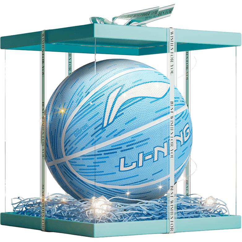 

LINING Радужная коллекция резиновый баскетбольный мяч blue green размер 7 размер 5 мяч для тренировок соревнований unisex китай