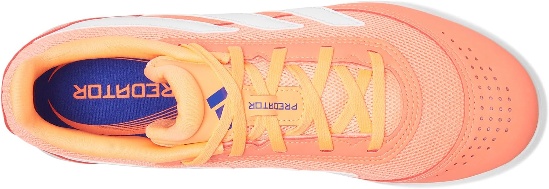 Кроссовки adidas Predator Club Indoor Soccer Cleats, цвет Signal Coral/White/Beam Orange — фото 2