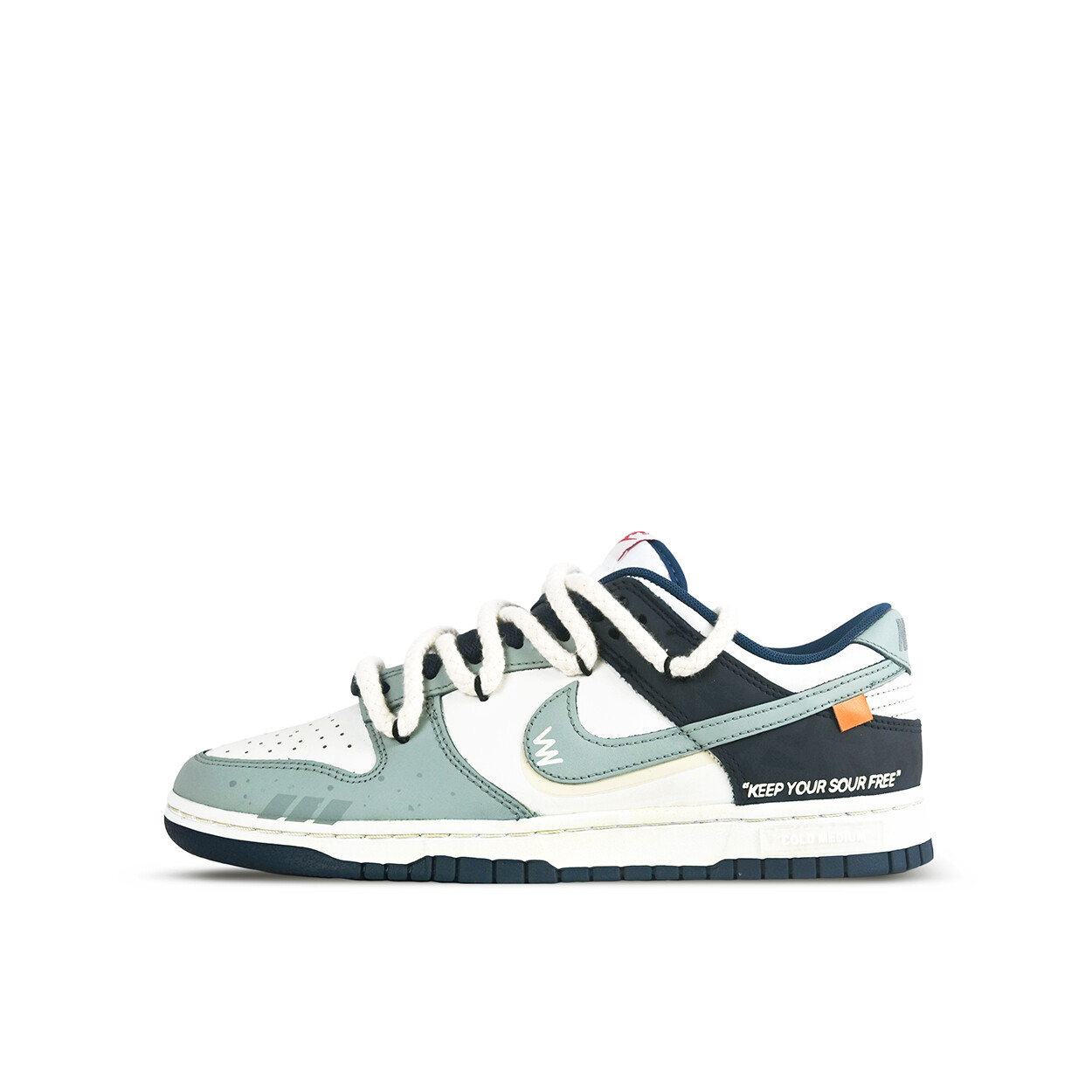

Кроссовки Nike Dunk Skateboarding Shoes Men Low-top Blue, зеленый