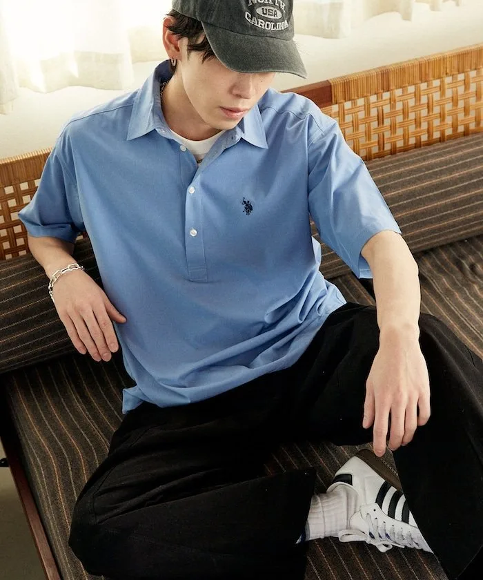 Одноточечный пуловер, ограниченная серия U.S. Polo Assn., Saxophone Blue