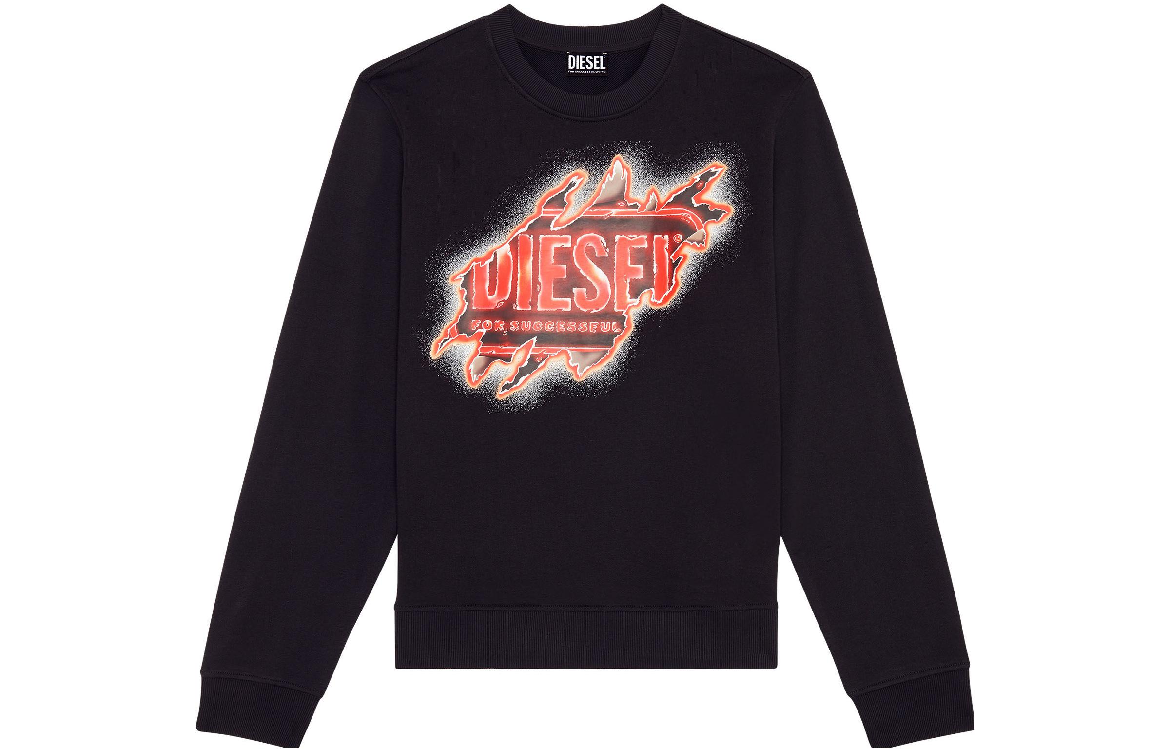 

DIESEL Свитшот мужской черный