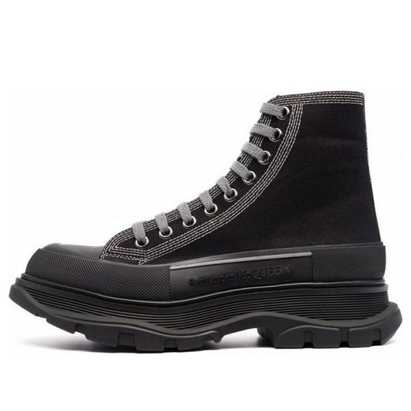 

Кроссовки tread slick high-top sneakers 'black grey' Alexander Mcqueen, черный