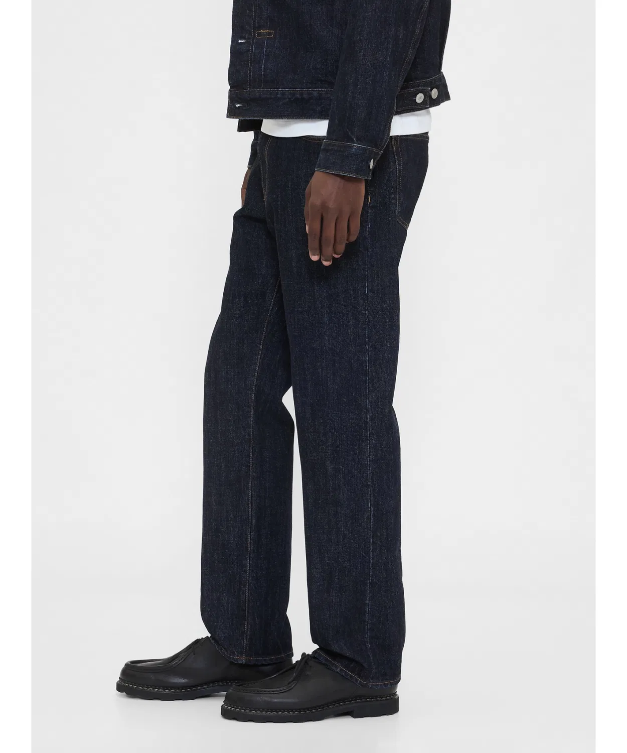 Джинсы свободного кроя Gap Heavyweight Relaxed Fit Straight Indigo Blue — фото 4