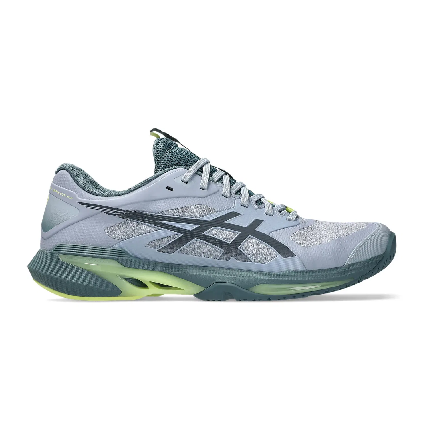 Кроссовки для тенниса ASICS Solution Speed FF 4 серо-голубые — фото 3