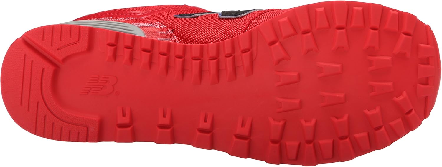 Детские кроссовки New Balance 574 V1 на шнуровке, Red/White — фото 4