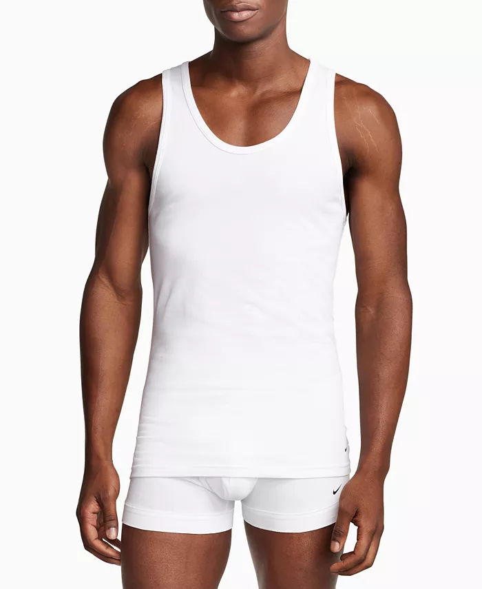 

Мужские облегающие майки Essential Stretch, 2 штуки Nike, белый