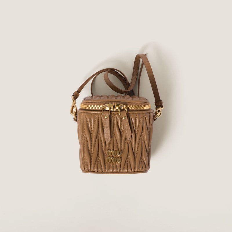 

Сумка из микростеганой кожи наппа Miu Miu, коричневый