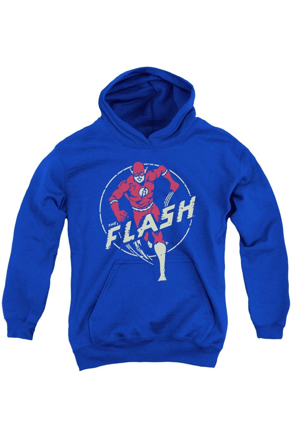 

DC Comics Флэш Толстовка с капюшоном для молодежи Gildan, синий