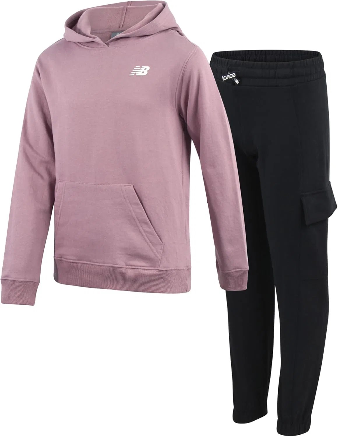 Спортивный костюм из флиса New Balance, 2 предмета, цвет Ice Wine Black