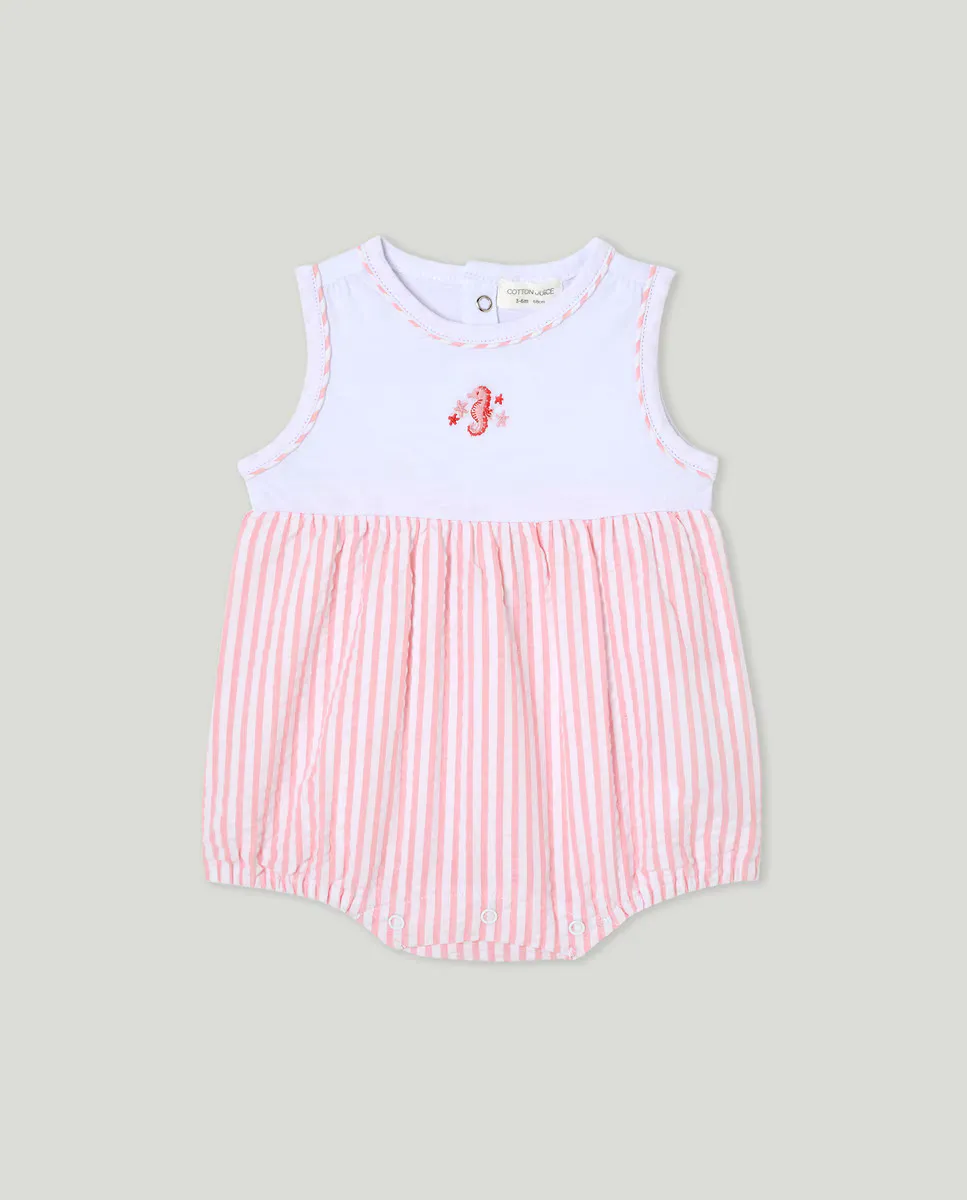

Комбинезон с принтом для девочки Cotton Juice, цвет Rosa