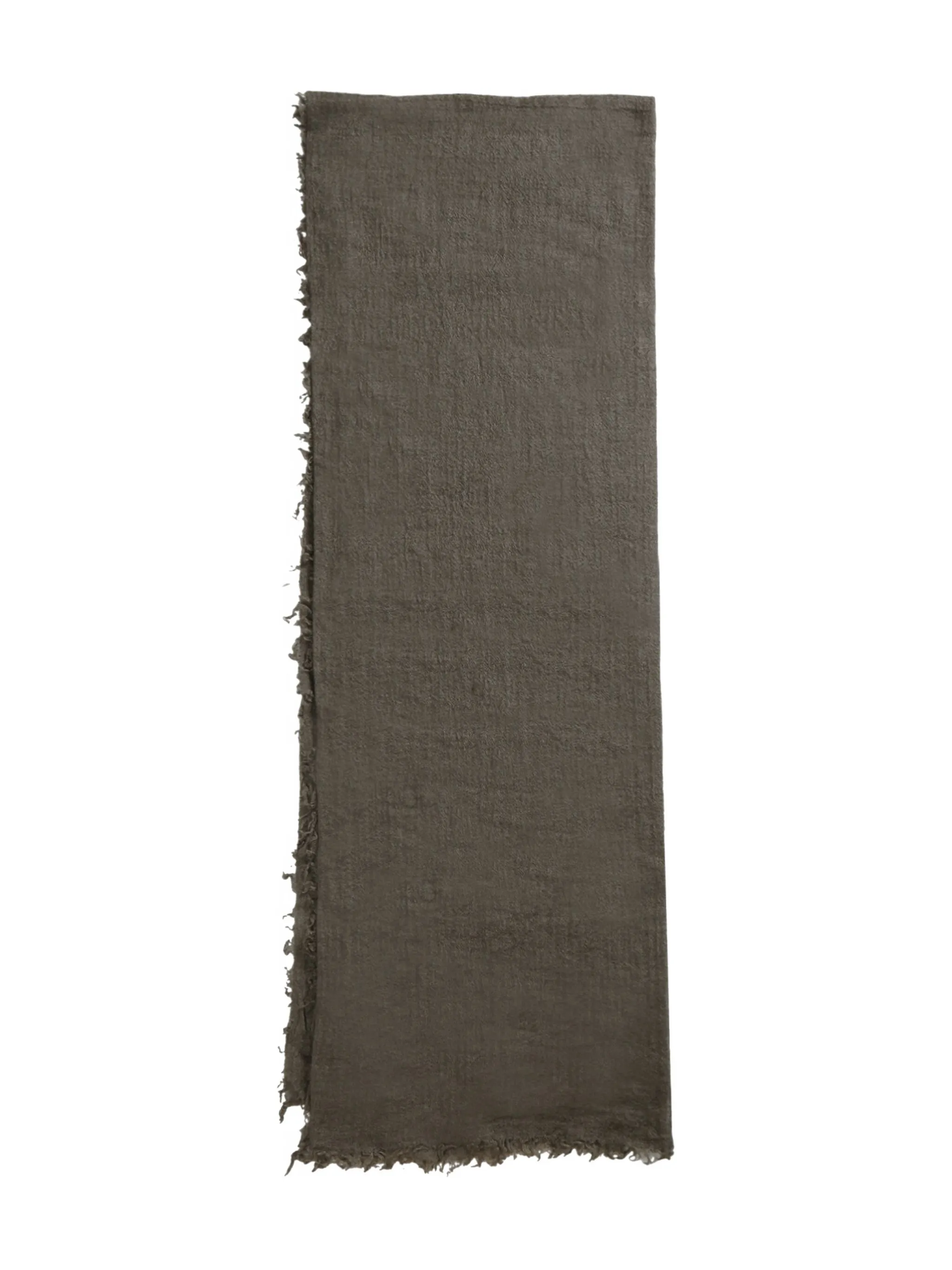 

Шарф с потертым краем Rick Owens, коричневый