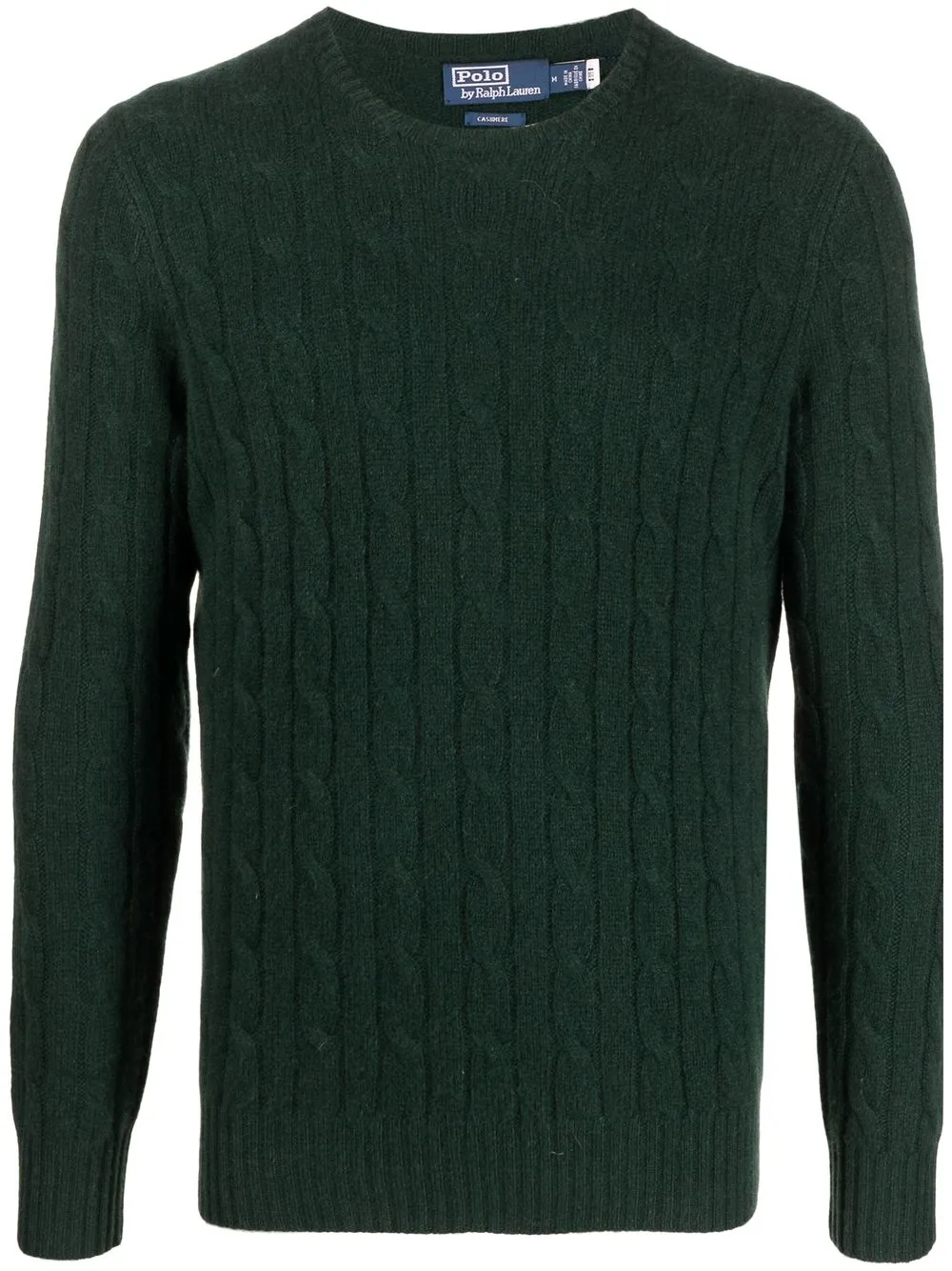 

Кашемировый джемпер фактурной вязки POLO RALPH LAUREN, зеленый