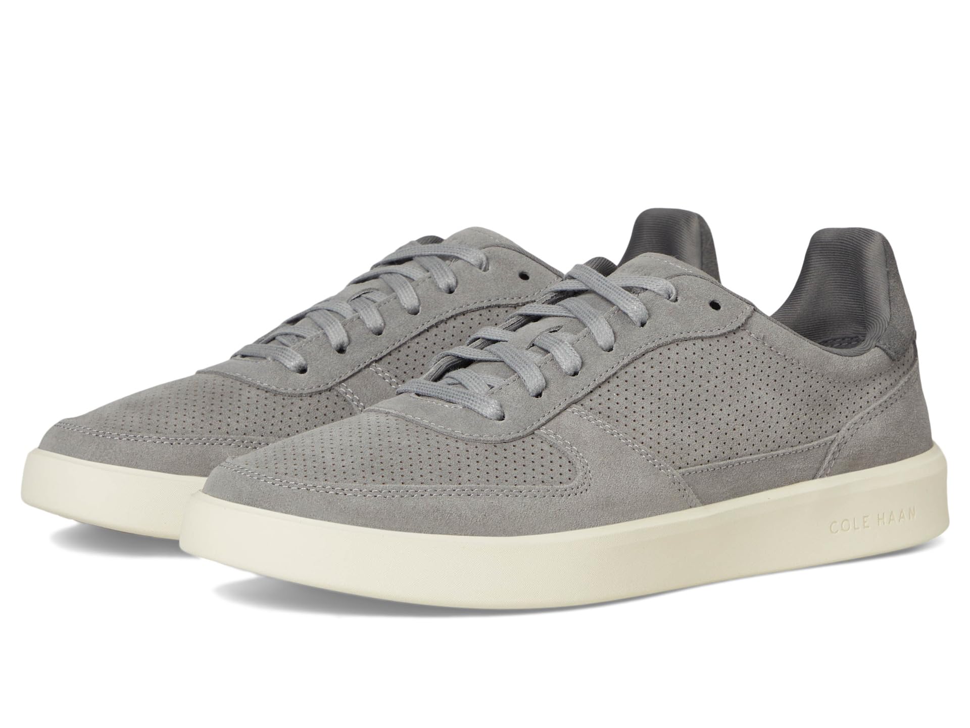 

Кроссовки Cole Haan Grand Crosscourt Daily Court Sneakers, Sea Stone Suede/Lava Smoke/Ivory