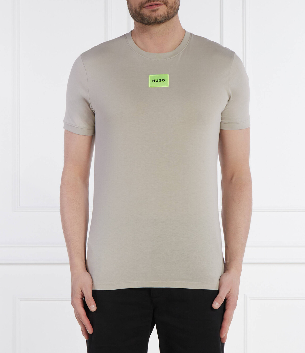 

Футболка HUGO Diragolino212 Regular Fit, бежевый