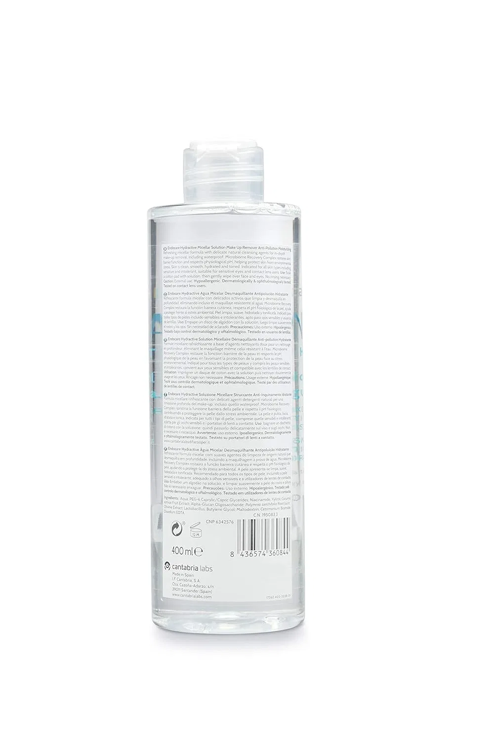 Мицеллярная вода — «Hydractive» от Endocare No brand, 400 мл — фото 2