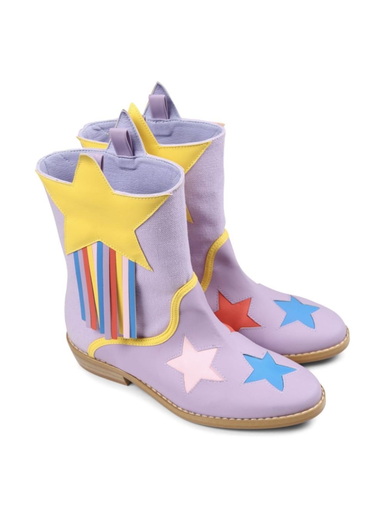 

Stella McCartney Kids ботинки с аппликацией, фиолетовый