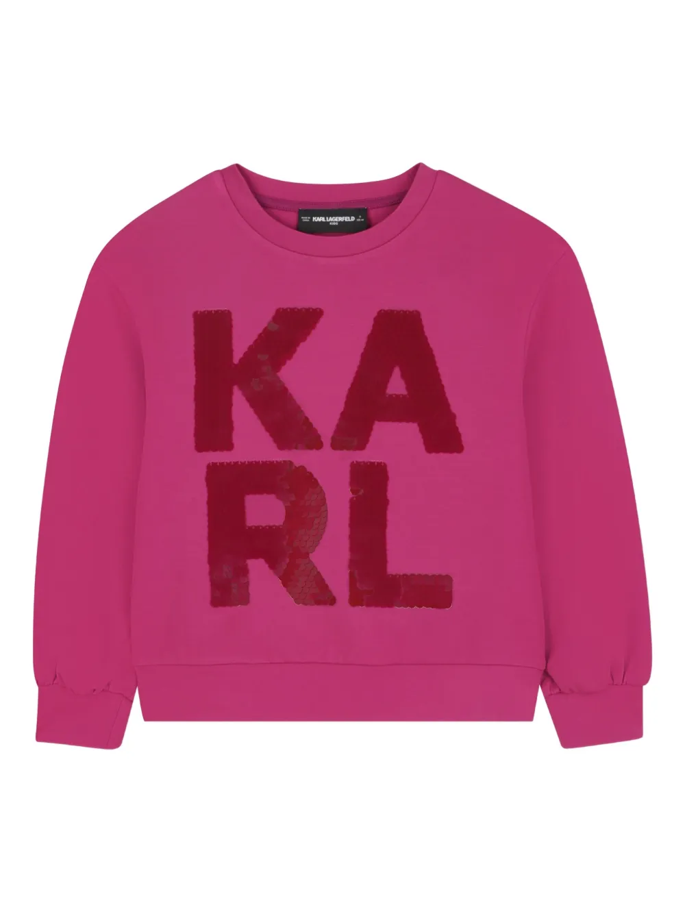 

Толстовка с пайетками KARL LAGERFELD KIDS, розовый