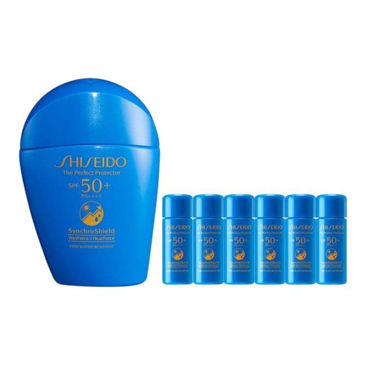 

Shiseido Солнцезащитный крем Blue Big Guy с защитой от УФ-излучения, водостойкий и влагостойкий, SPF50+ PA++++, набор из 50 мл