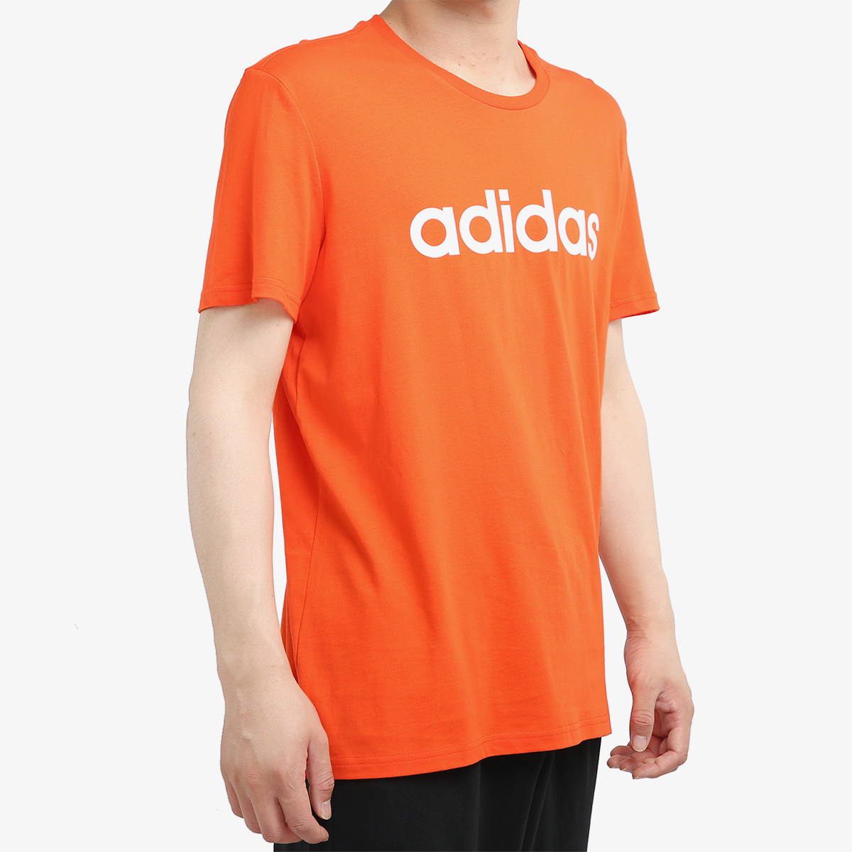 Футболка M CE Мужская Оранжево-красная Adidas — фото 4