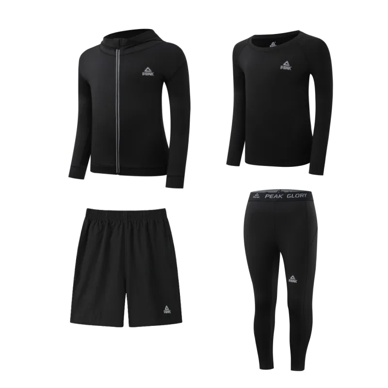 Детский спортивный костюм PEAK Black Four-Piece Set