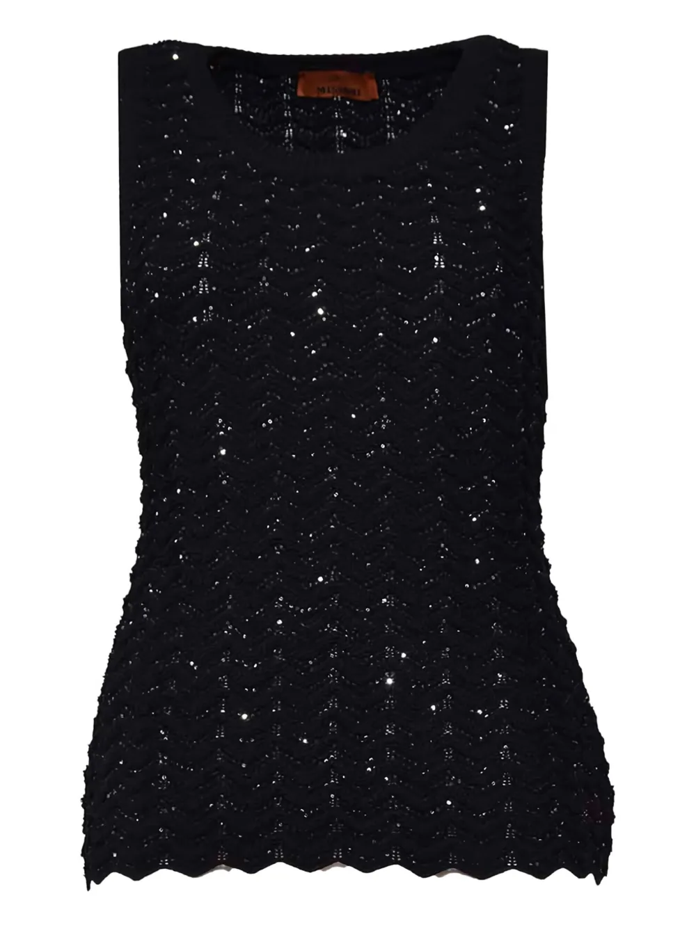 

Топ с пайетками Missoni, черный