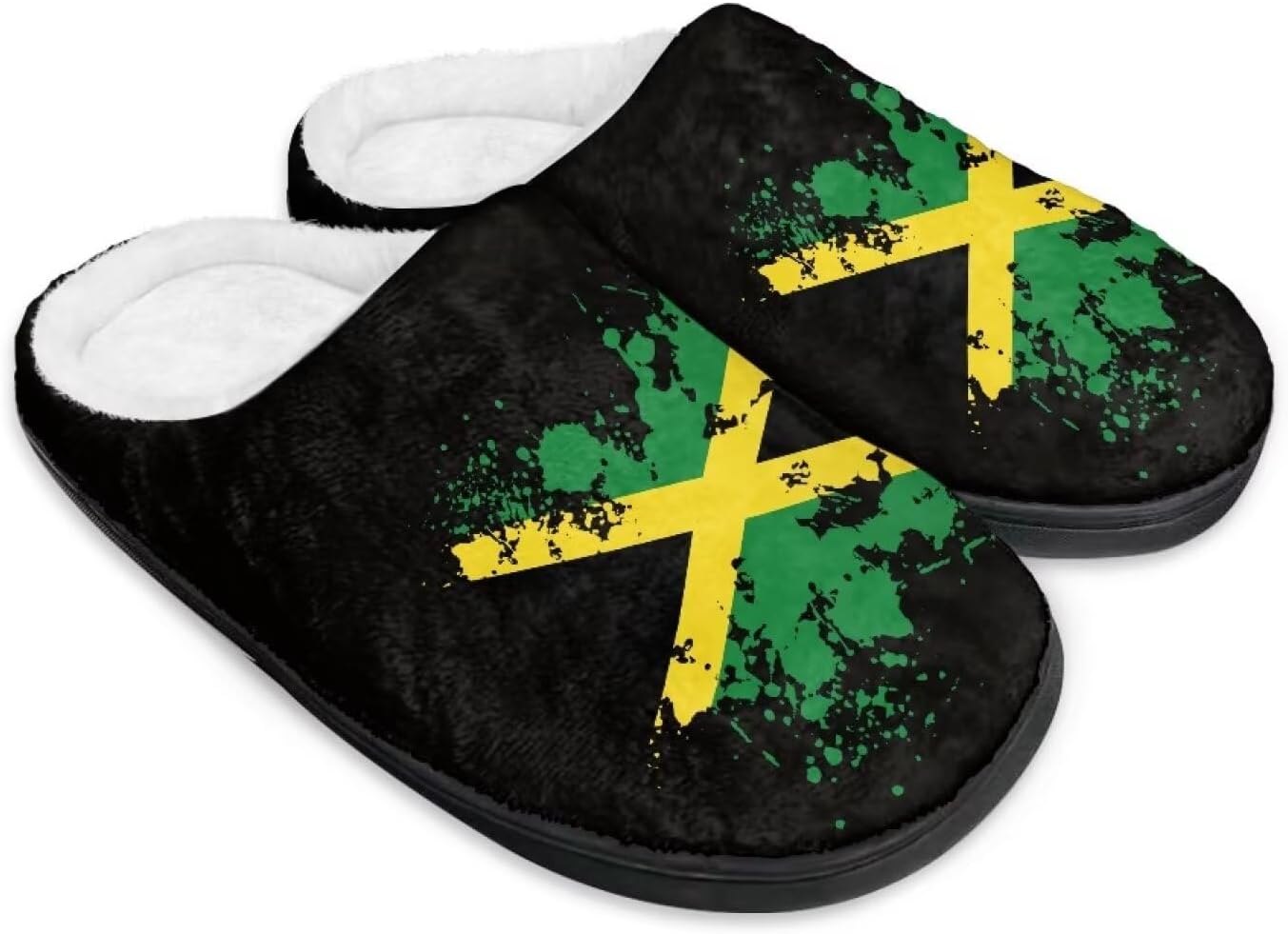 

Зимние домашние тапочки Pzuqiu для женщин и мужчин, легкие, без шнурков, мягкие, размеры 34-50, Vintage Jamaican Flag