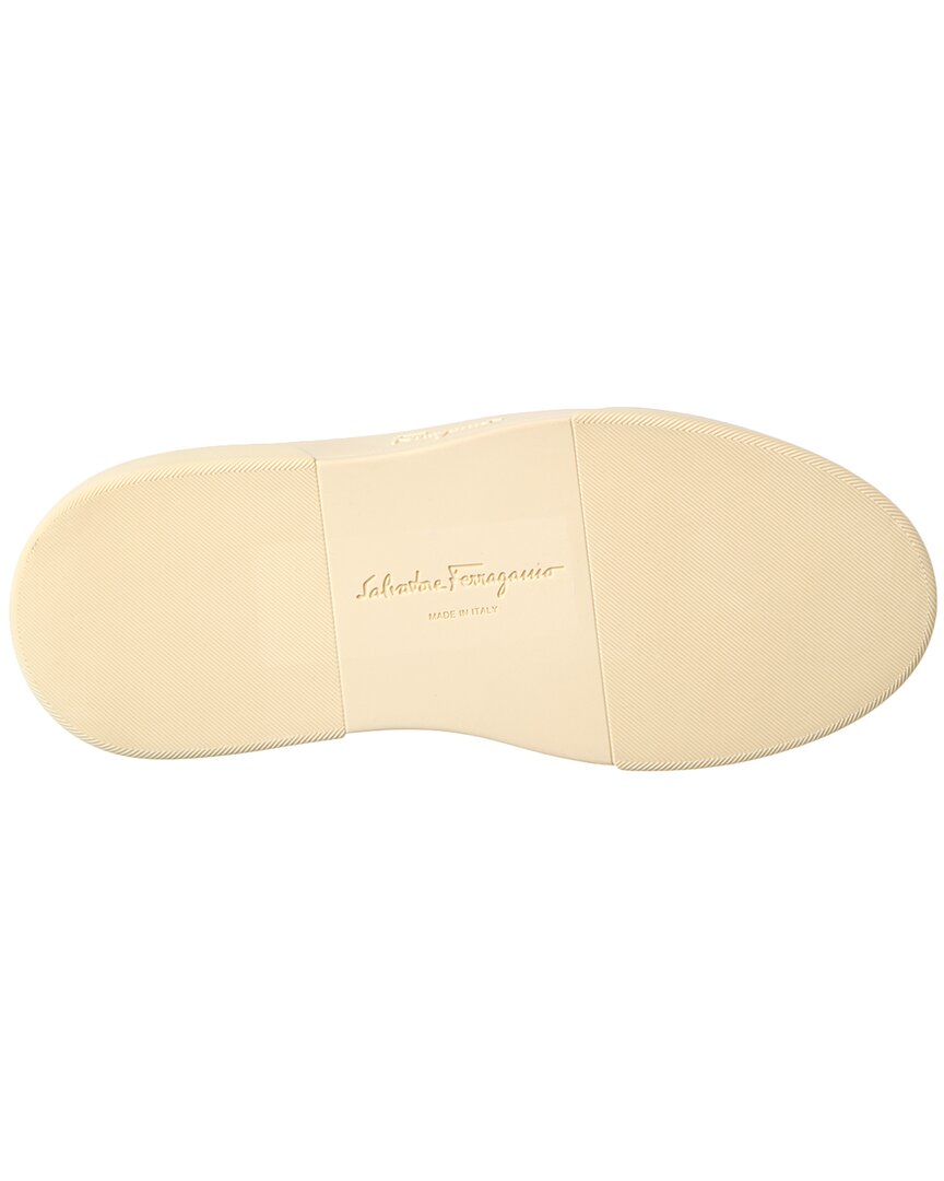 Кроссовки Ferragamo Cassina из кожи и сетки Salvatore Ferragamo, белый — фото 4