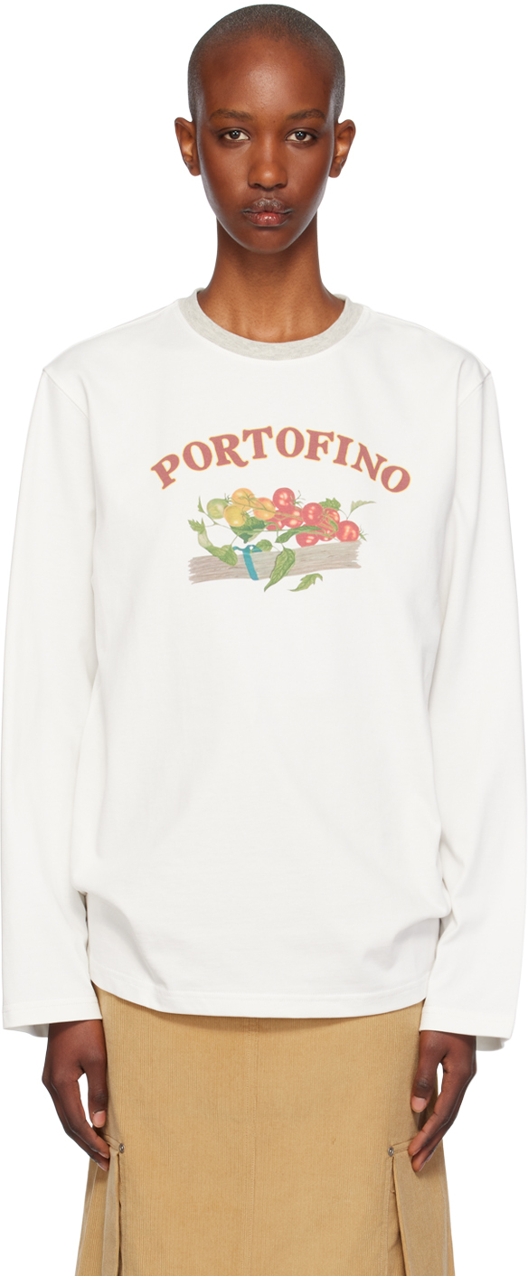 

Футболка с длинным рукавом Off-White «Portofino» Kijun, кремовый