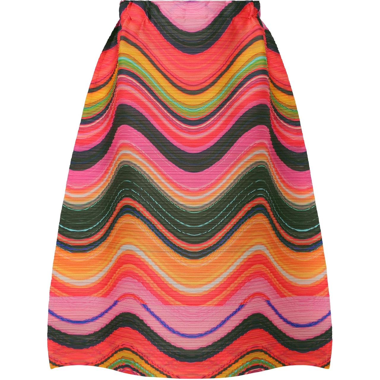 

PLEATS PLEASE ISSEY MIYAKE Осень-зима 22, повседневная длинная юбка, женская, розовые