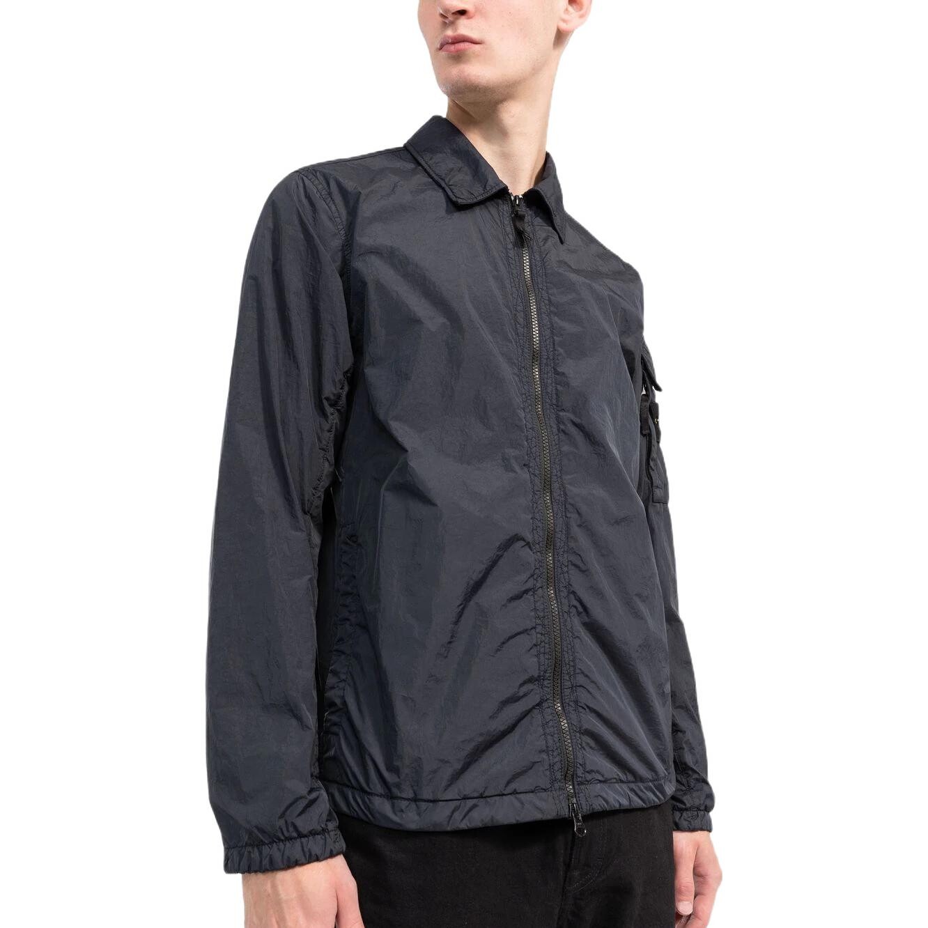 Куртка мужская темно-синяя Stone Island, темно-синий — фото 4