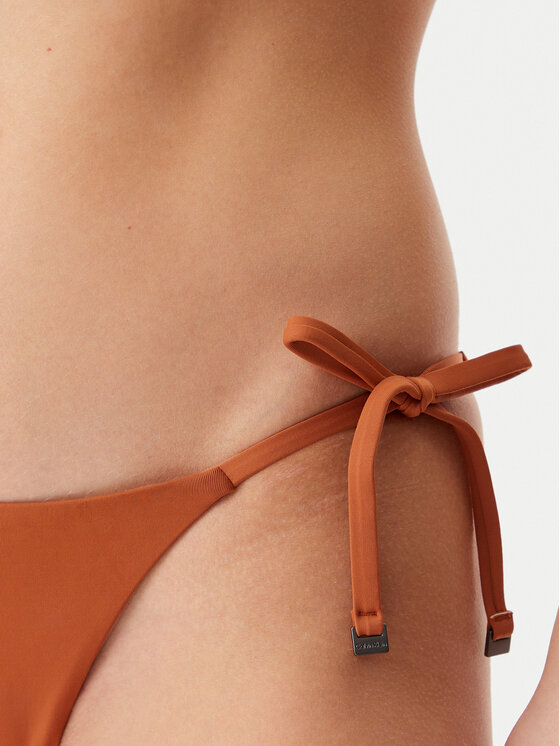 Нижняя часть бикини KW0KW02704 Calvin Klein Swimwear, коричневый — фото 4