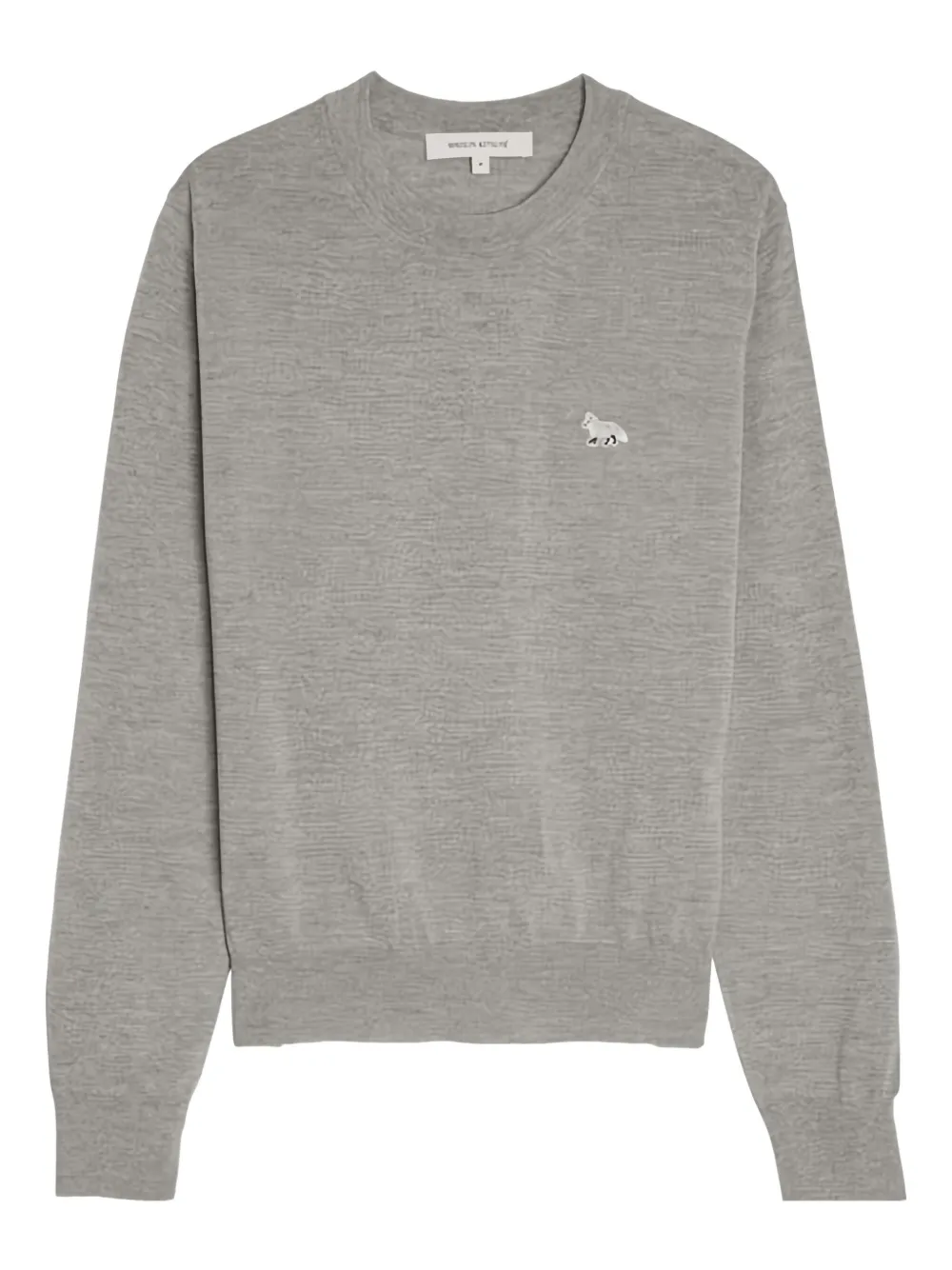 

Шерстяная толстовка с нашивкой Baby Fox Maison Kitsuné, серый