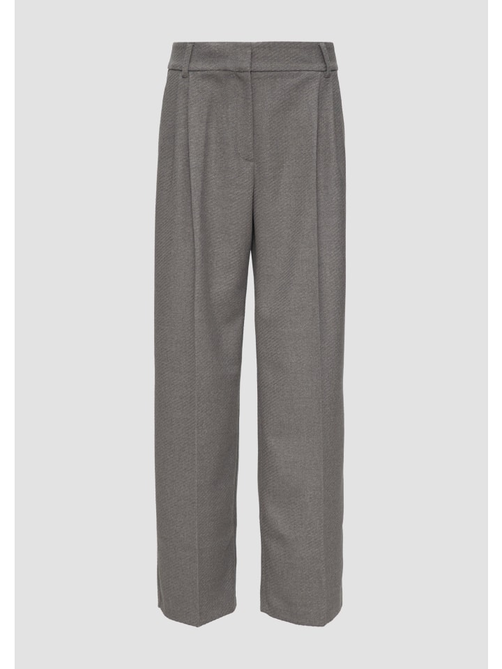 

Тканевые брюки s.Oliver BLACK LABEL Hose lang, серый