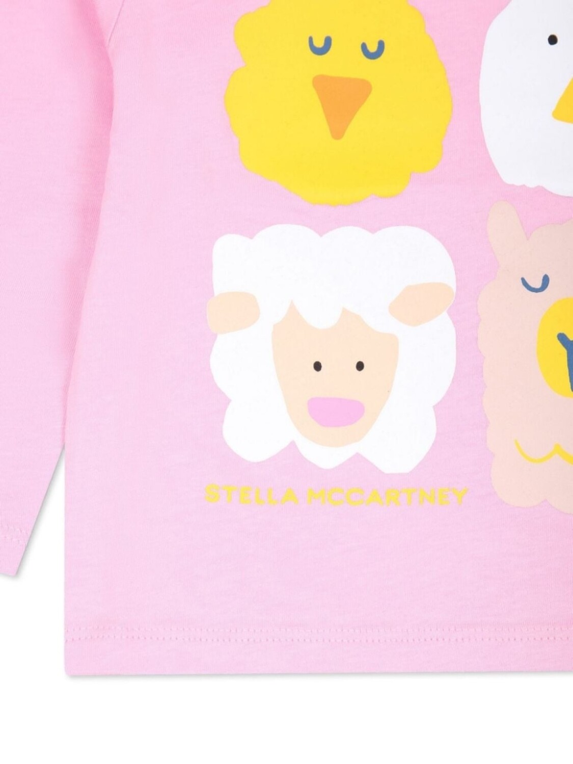 Stella McCartney Kids футболка с графическим принтом, розовый — фото 3