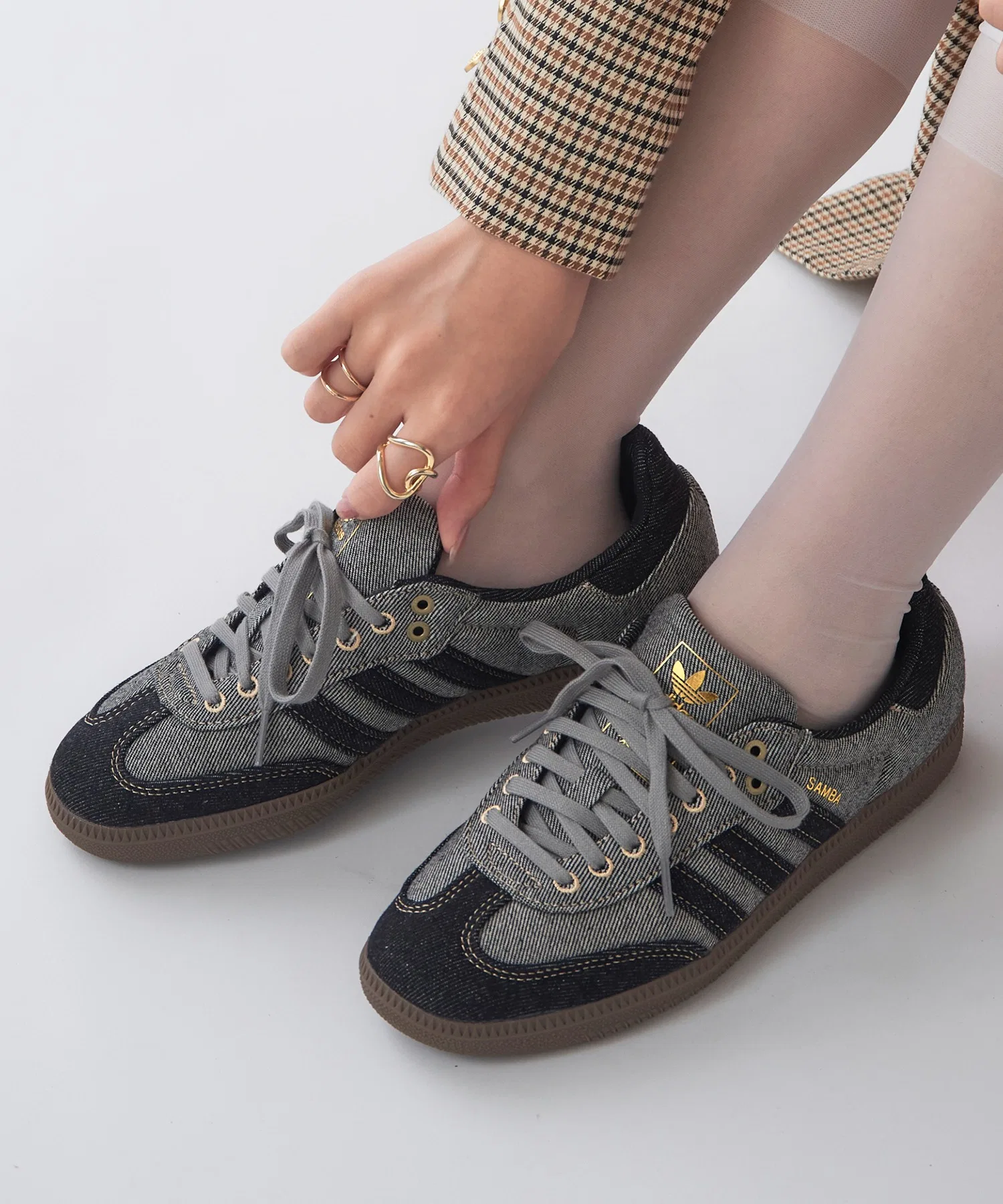 Унисекс кроссовки из кожи adidas Samba OG чёрные
