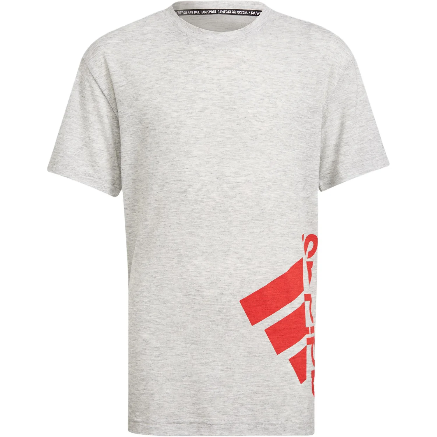 Adidas Футболка Mixed White/Pure Quality Gray/Light Scarlet детская