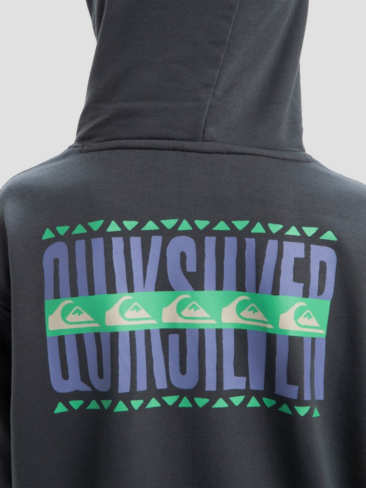 Толстовка Quiksilver Apog Heritage Kids Hoodie, iron gate — фото 4