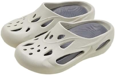 

Мужские сабо для сада, мужские садовые сабо с поддержкой свода стопы, легкие и пляжные шлепанцы, восстановительные сандалии с съемными толстыми стельками Bydzkj, серый