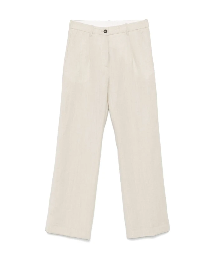 

Брюки кремового цвета со скрытой молнией. Nine In The Morning, бежевый