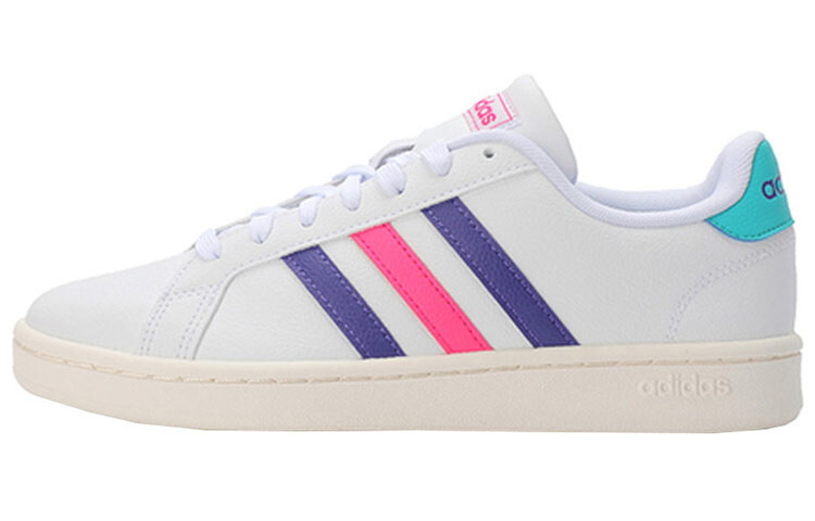 

GRAND COURT Скейтбординг Кроссовки женские низкие белые/розовые/фиолетовые Adidas Neo