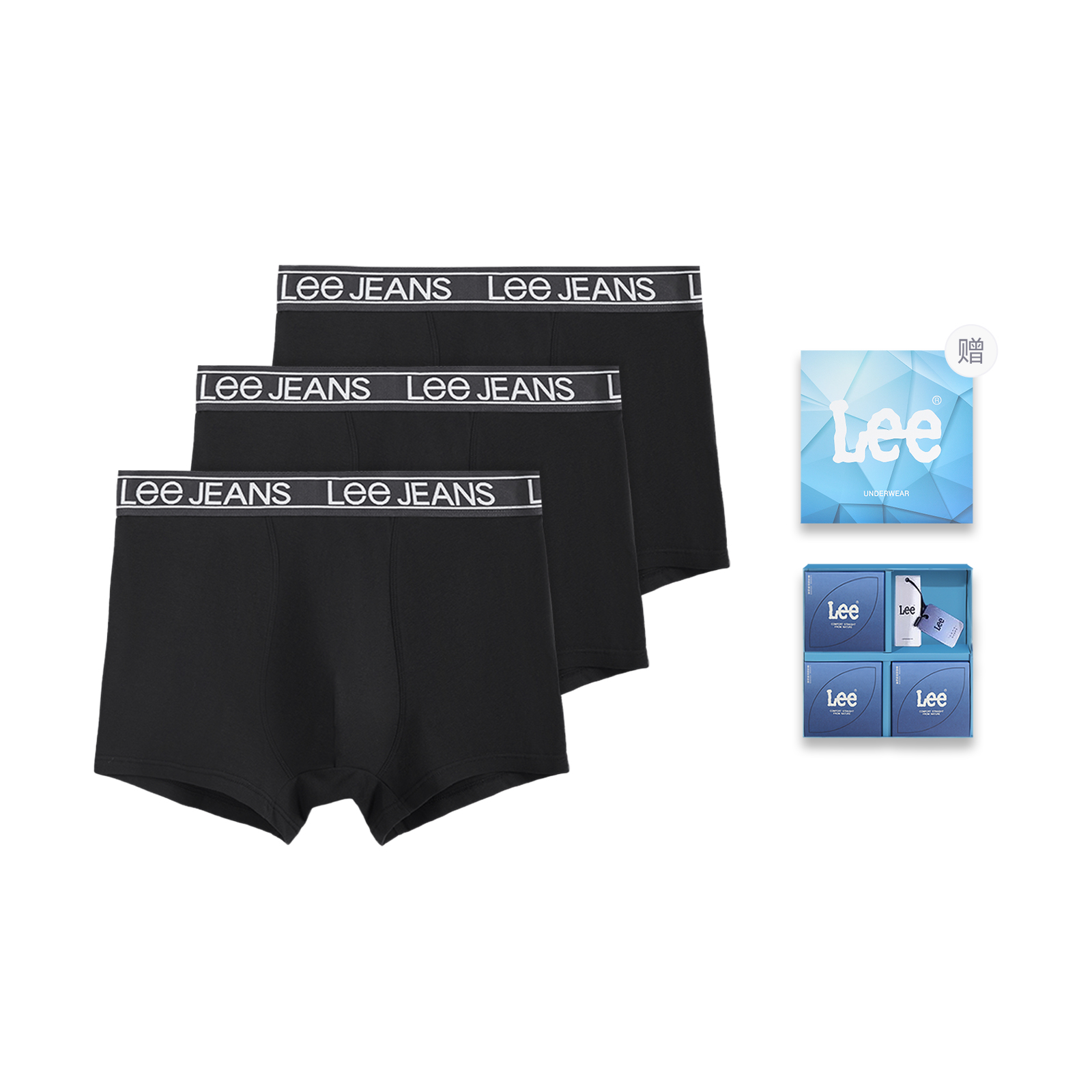 

Hui guang ii generation трусы мужские 3 шт Lee, черный