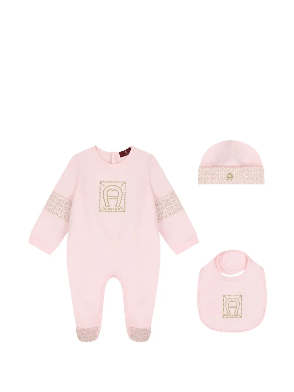 Комплект детской одежды с узором Aigner Kids, розовый