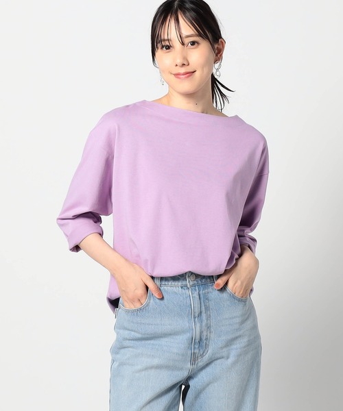 

Grand PARK Футболка с длинным рукавом, однотонная, бренд Delave, цвет лавандовый