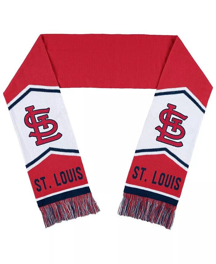 

Женский жаккардовый шарф в полоску St. Louis Cardinals Wear By Erin Andrews, красный