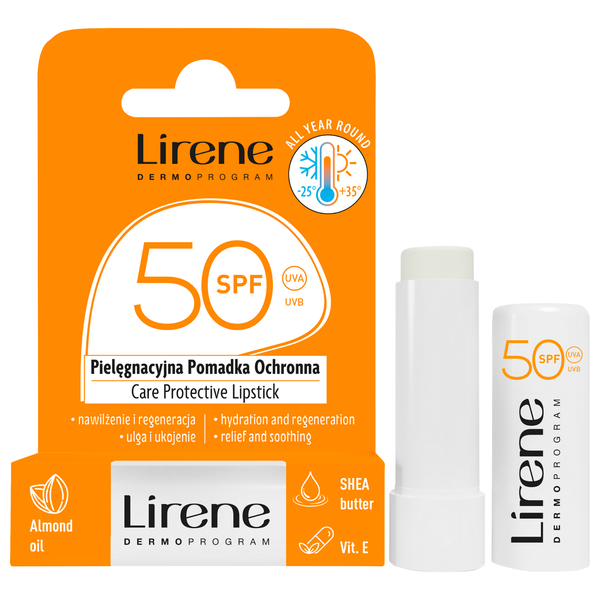 

Защитная губная помада с spf50, 4,6 г Lirene