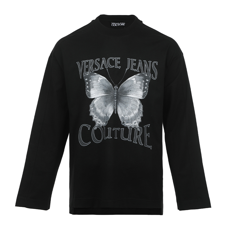 

Футболка мужская с коротким рукавом и круглым вырезом VERSACE JEANS COUTURE, черный