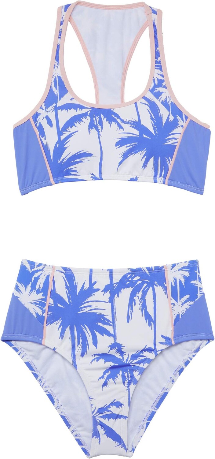 

Пижамные брюки Hobie Miami Palm Racerback Bralette and High-Waist Pants, цвет Periwinkle