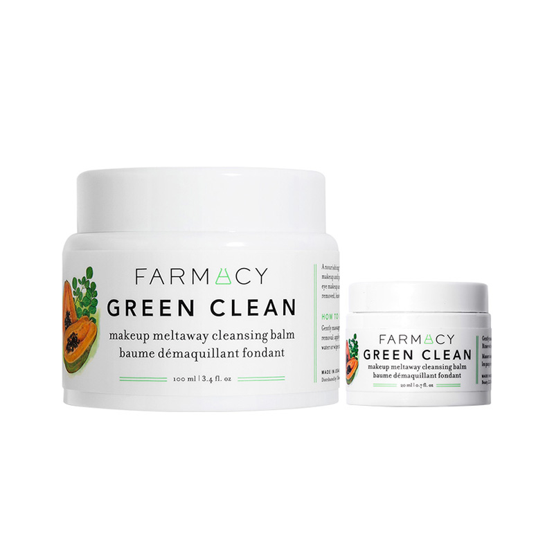 

Бальзам для очищения с семенами моринги, восстанавливающий, контролирующий жирность, 100 мл*2/200 мл*2 FARMACY, makeup removal cleansing balm 100ml+cleansing balm 20ml