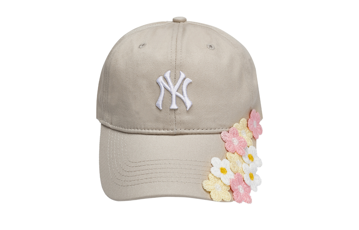 

MLB Хлопковая бейсболка унисекс бежевая, Beige